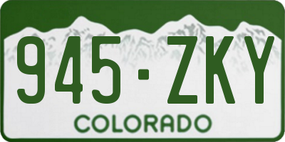 CO license plate 945ZKY