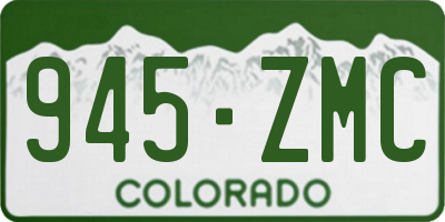 CO license plate 945ZMC