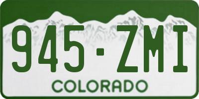 CO license plate 945ZMI
