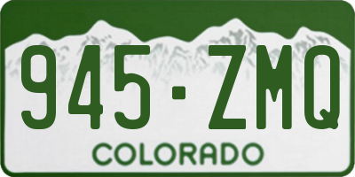 CO license plate 945ZMQ