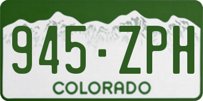 CO license plate 945ZPH