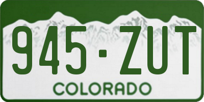 CO license plate 945ZUT