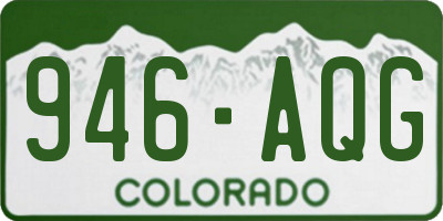 CO license plate 946AQG