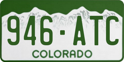 CO license plate 946ATC