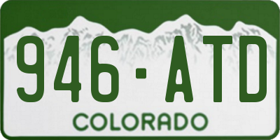 CO license plate 946ATD