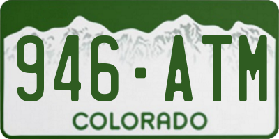 CO license plate 946ATM