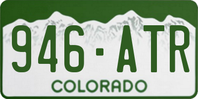 CO license plate 946ATR