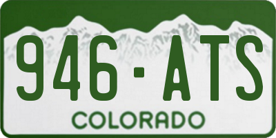 CO license plate 946ATS