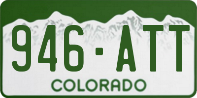 CO license plate 946ATT