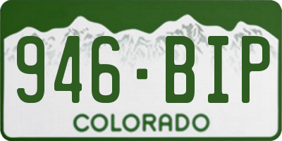 CO license plate 946BIP
