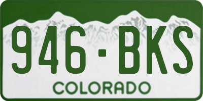CO license plate 946BKS