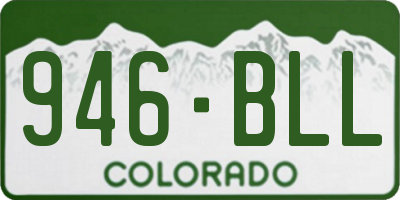 CO license plate 946BLL