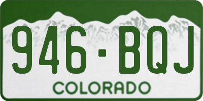 CO license plate 946BQJ
