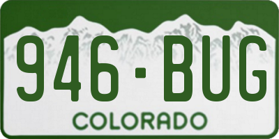 CO license plate 946BUG