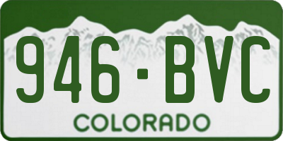 CO license plate 946BVC
