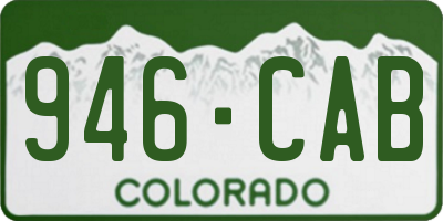 CO license plate 946CAB
