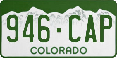 CO license plate 946CAP