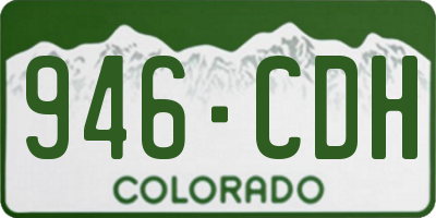 CO license plate 946CDH