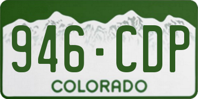 CO license plate 946CDP