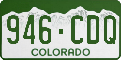 CO license plate 946CDQ