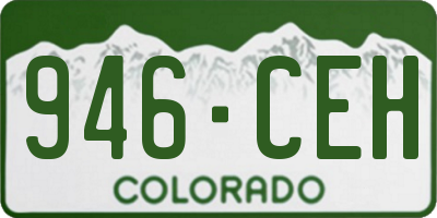 CO license plate 946CEH