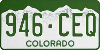 CO license plate 946CEQ