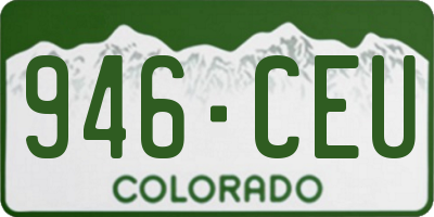 CO license plate 946CEU
