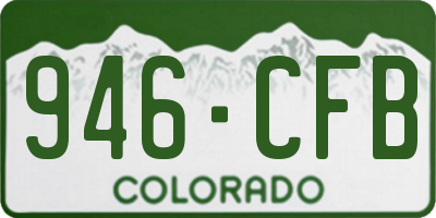 CO license plate 946CFB