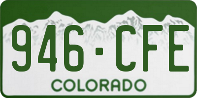 CO license plate 946CFE