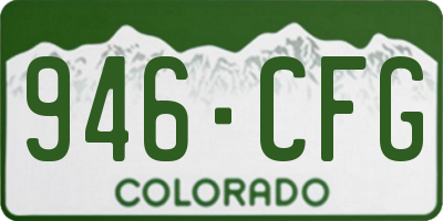 CO license plate 946CFG
