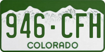 CO license plate 946CFH