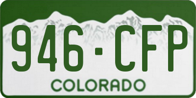CO license plate 946CFP