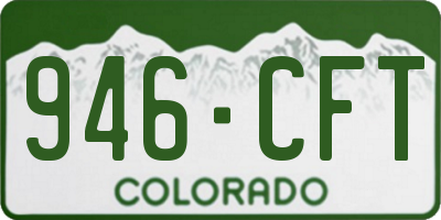 CO license plate 946CFT