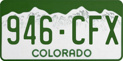 CO license plate 946CFX