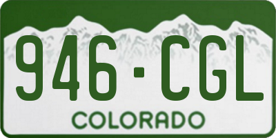 CO license plate 946CGL