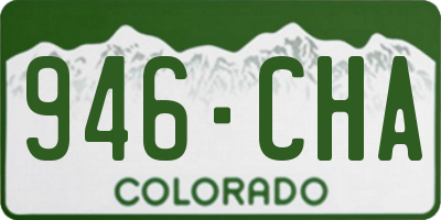 CO license plate 946CHA