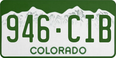 CO license plate 946CIB