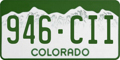CO license plate 946CII