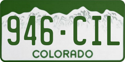 CO license plate 946CIL
