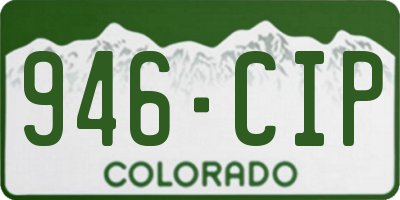 CO license plate 946CIP