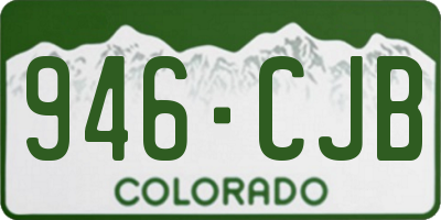 CO license plate 946CJB