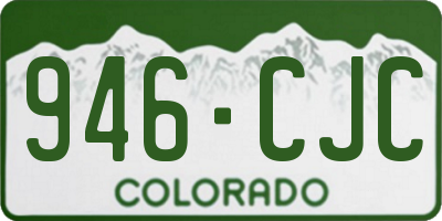 CO license plate 946CJC