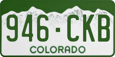 CO license plate 946CKB
