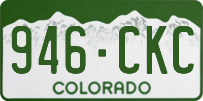 CO license plate 946CKC
