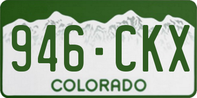 CO license plate 946CKX