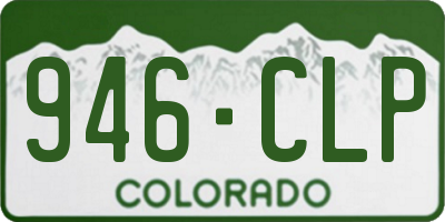 CO license plate 946CLP