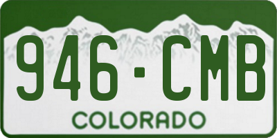 CO license plate 946CMB