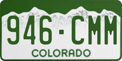 CO license plate 946CMM