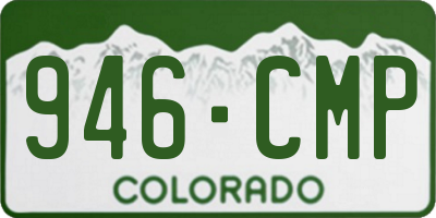 CO license plate 946CMP