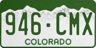 CO license plate 946CMX